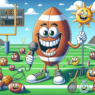 Cartoon Football Field