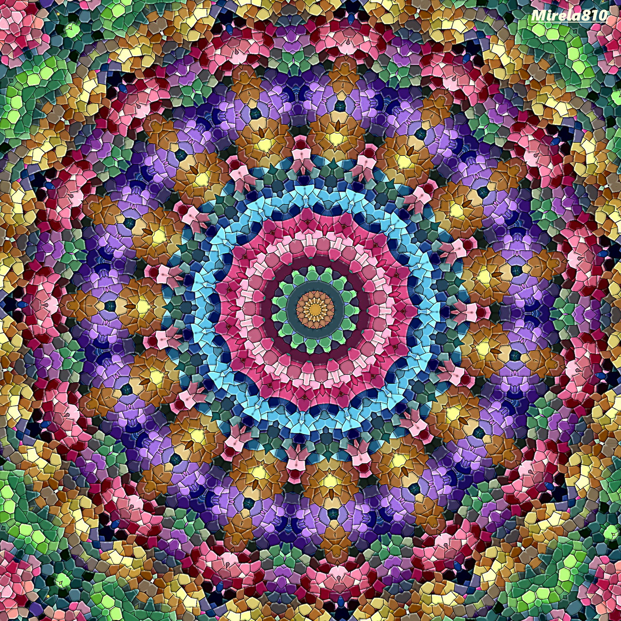 Rainbow Mandala Kaleidoscope