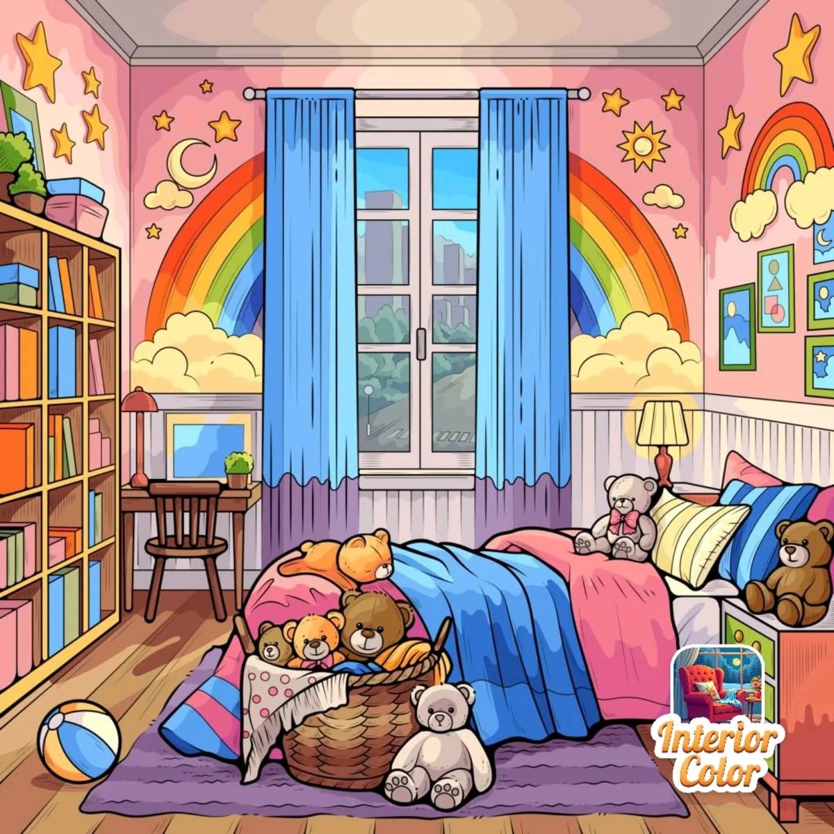 Rainbow Bedroom