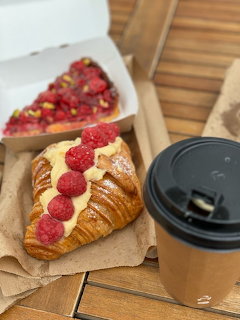 Raspberry Croissant Coffee