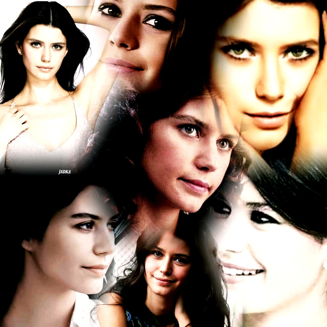 Beren Saat Portrait Collage