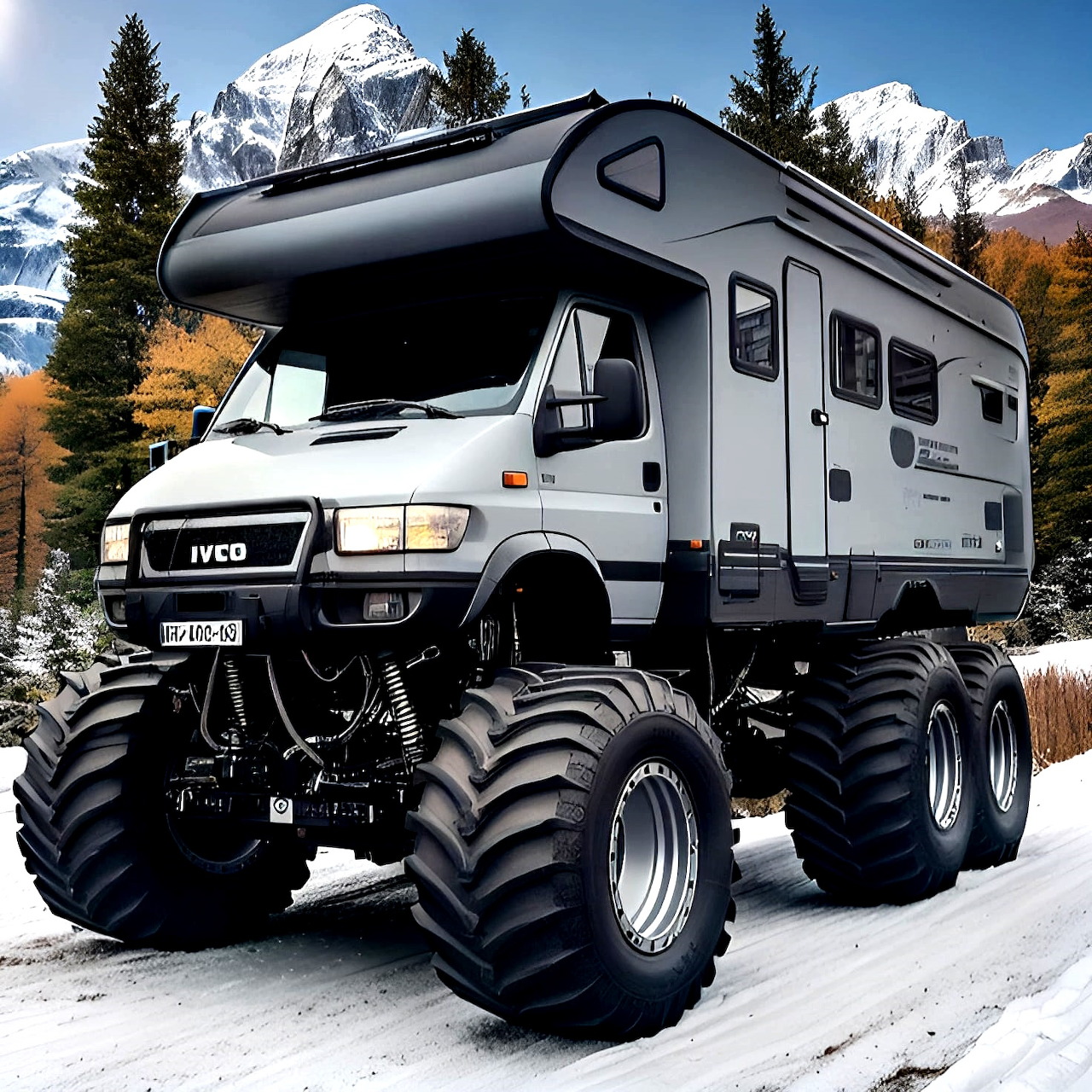 Monster Truck Camper Van