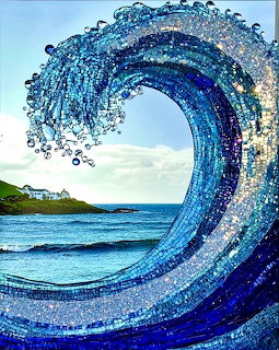 Mosaic Wave Art