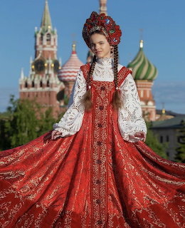 Russian National Costume Portrait