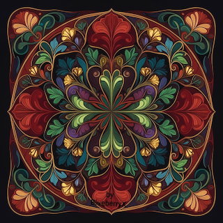 Ornate Floral Mandala