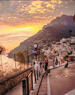 Amalfi Coast Italy Sunset
