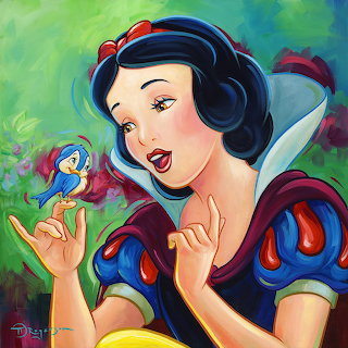 Snow White with Bluebird