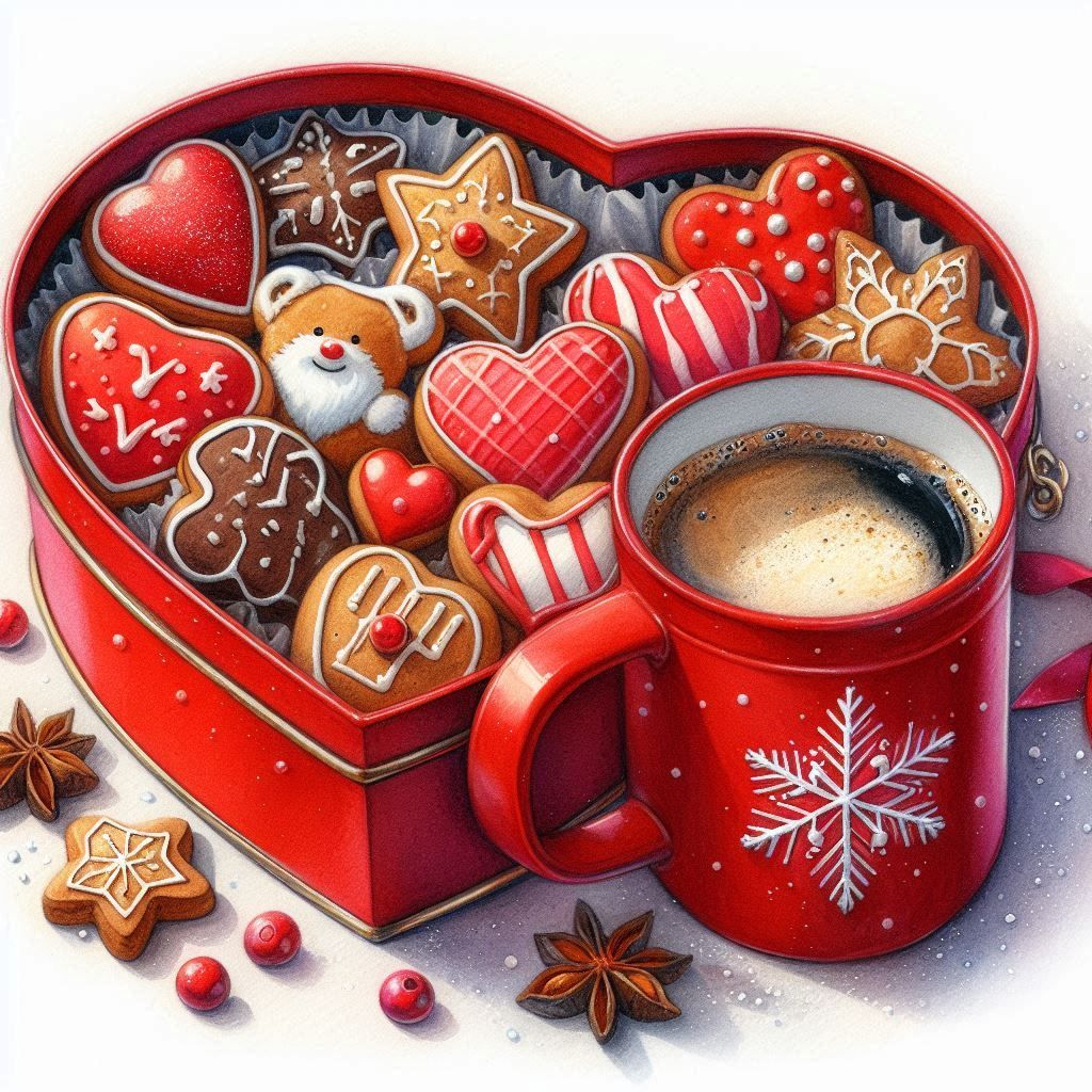 Christmas Cookies and Coffee