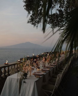 Coastal Sunset Wedding Reception