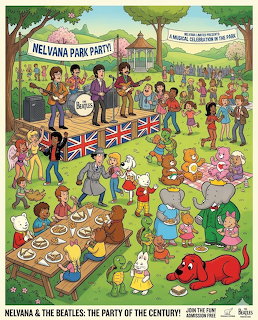 Beatles Park Party Illustration