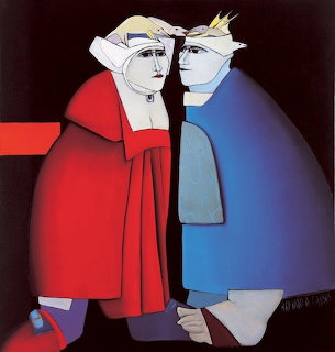 Stylized Couple Painting