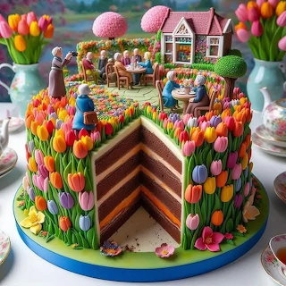 Cottage Garden Cake