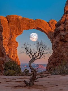 Arches National Park Moon