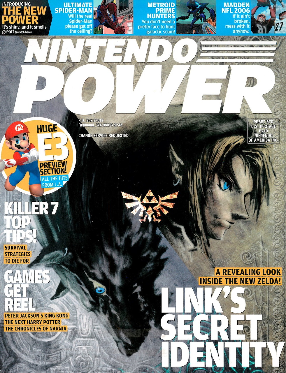 Nintendo Power Issue 193 cover showing Link from Zelda Twilight Princess
