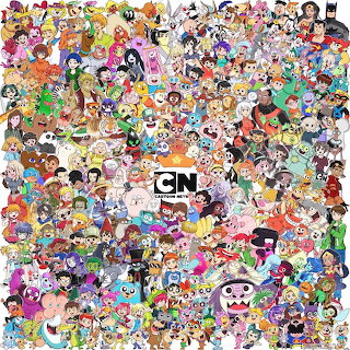 Cartoon Character Collage