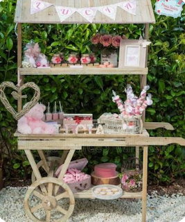 Pink Candy Cart Display
