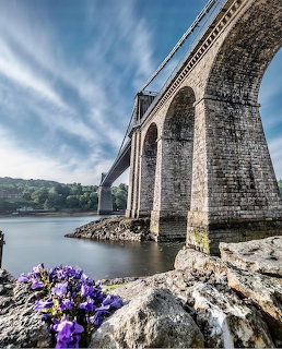 Stone Railway Viaduct Over Water