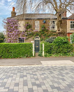 Ivy-Covered Brick House Garden