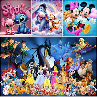 Disney Characters Collage