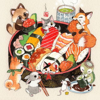 Chirashie Sushi Animals