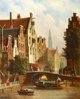Amsterdam Canal Town View