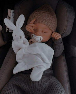 Sleeping Baby in Car Seat