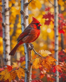 Cardinal in Autumn