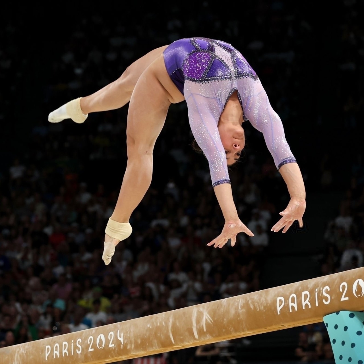 Gymnast on Balance Beam