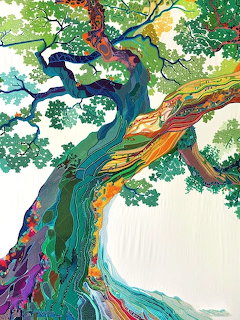 Colorful Abstract Tree