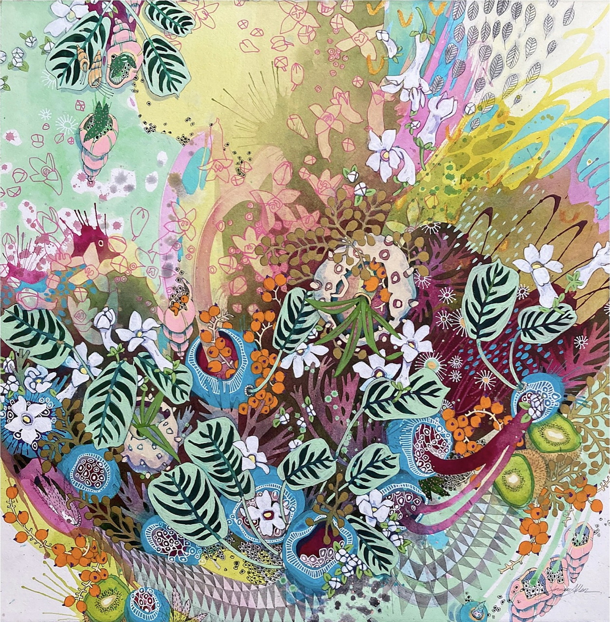 Abstract Floral Painting