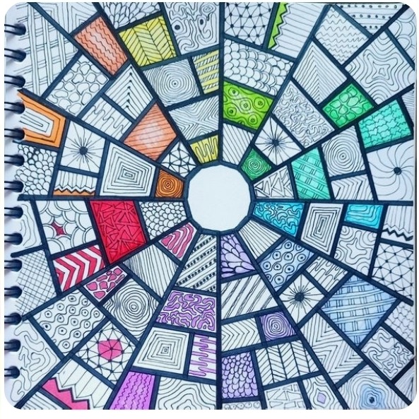Geometric Mosaic Mandala