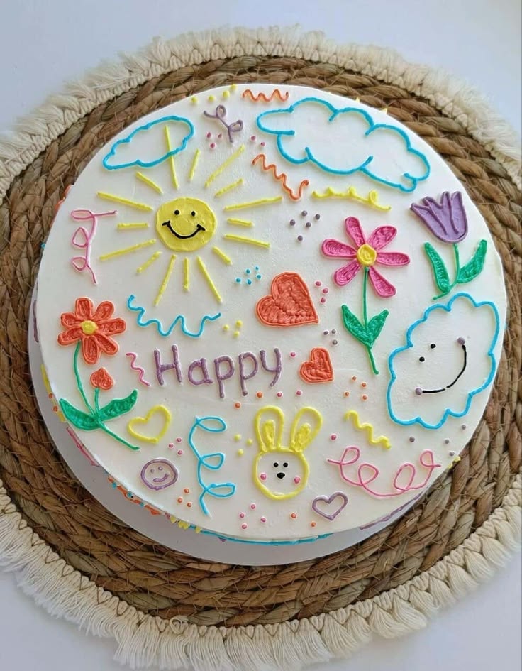 Pastel Decorated Cake