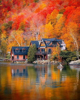 Autumn Lakeside Cottage