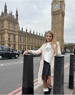 Girl at Big Ben London