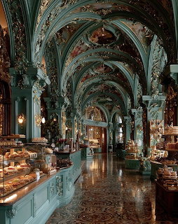 Ornate Baroque Cafe Interior