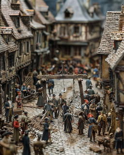 Medieval Village Diorama