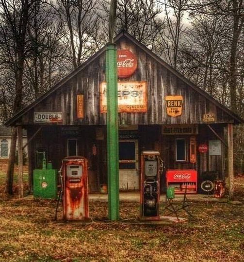 Vintage Gas Station Store