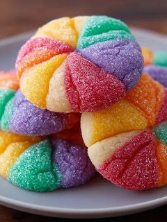 Rainbow Sugar Cookies