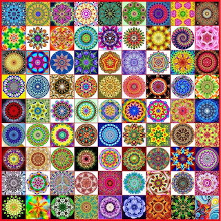 Mandala Collage Grid