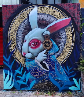 Street Art Rabbit Mural