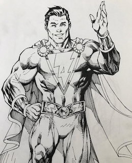 Shazam Comic Book Drawing