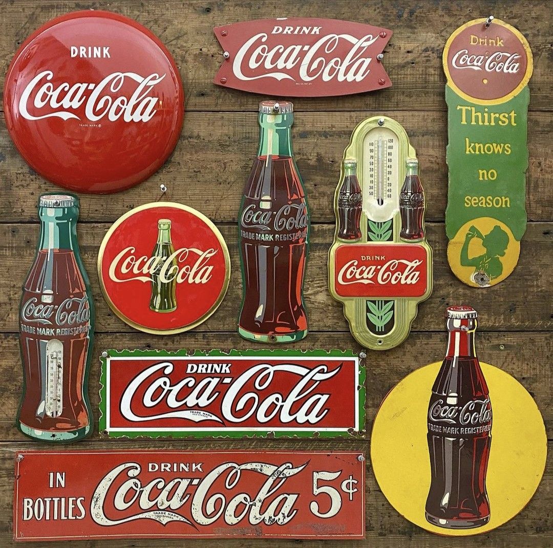 Vintage Coca-Cola Signs Collection