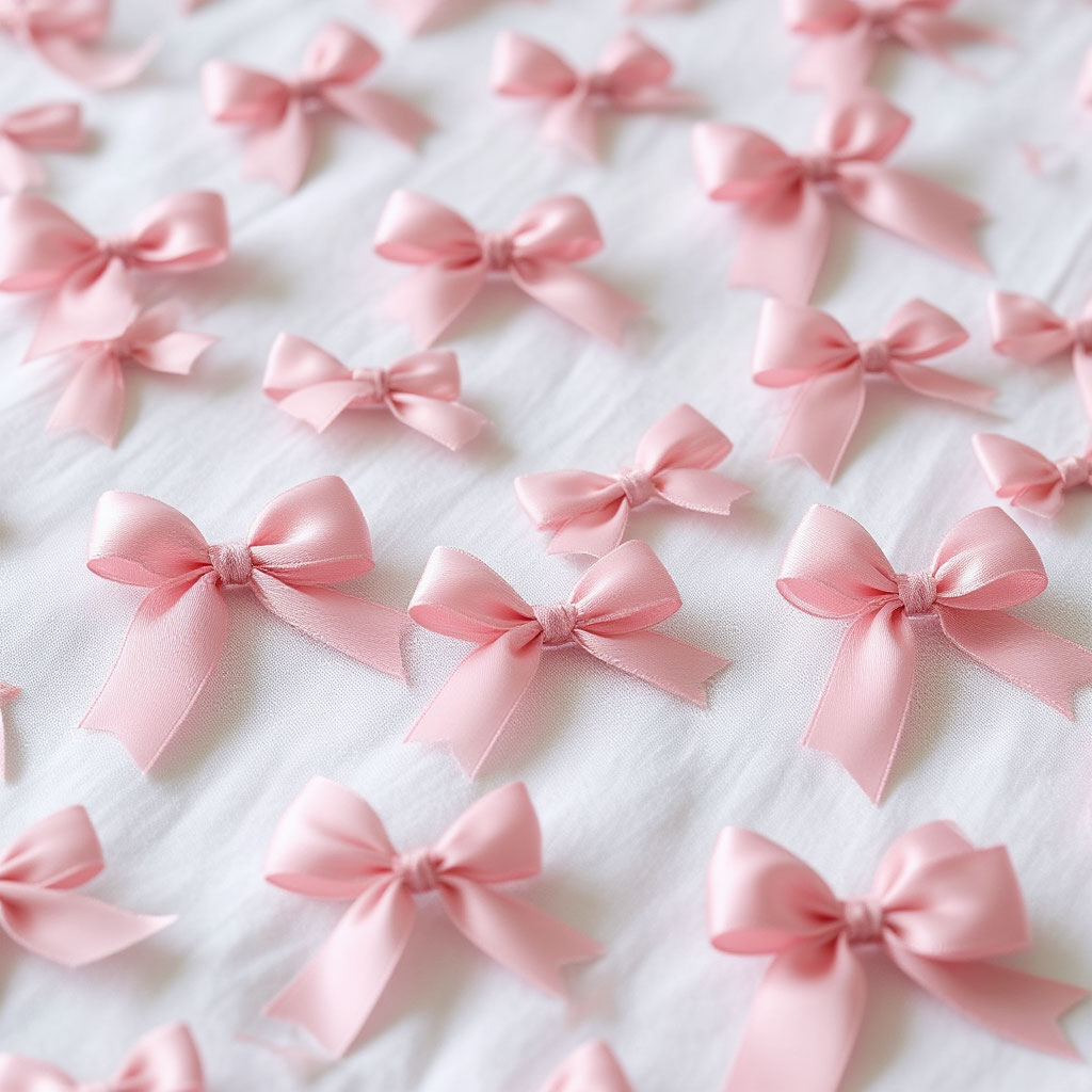 Pink Satin Bows