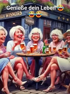 Laughing Women at Pub