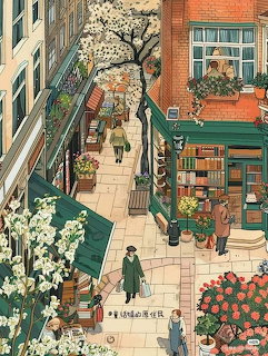 Charming Street View Illustration