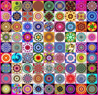Colorful Mandala Collage