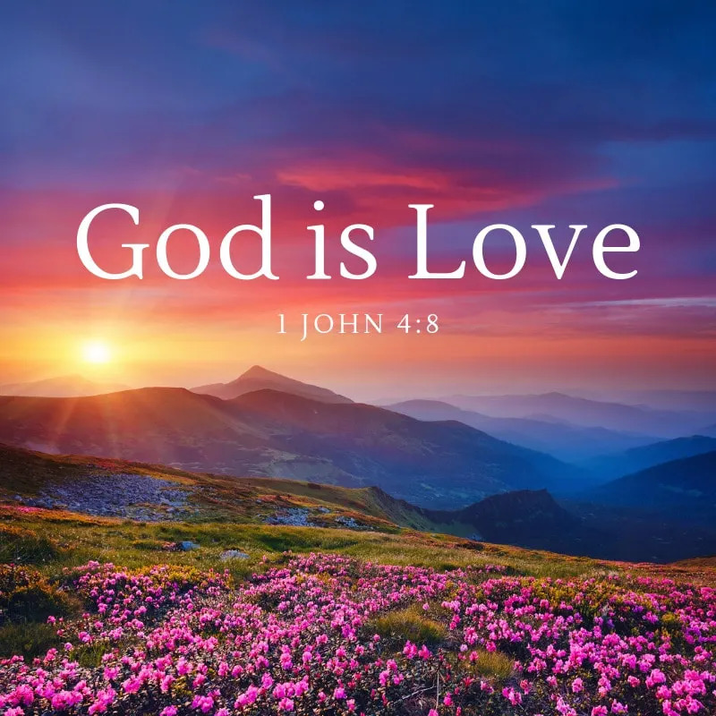 God is Love Sunset