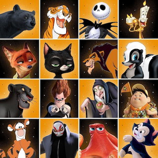 Disney Pixar Characters Collage
