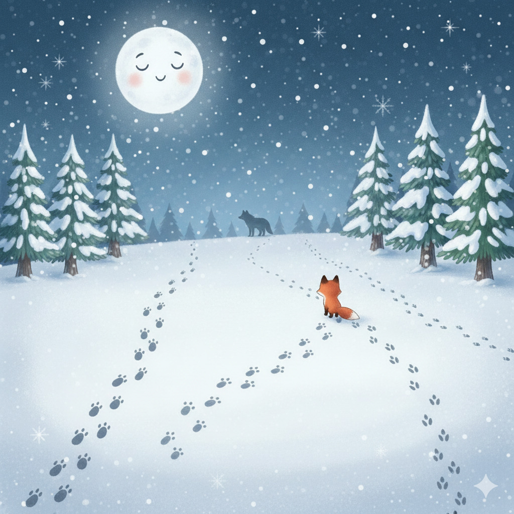 Fox and Wolf Tracks