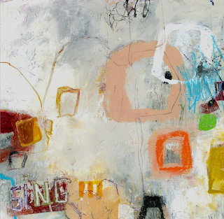 Abstract Mixed Media Composition